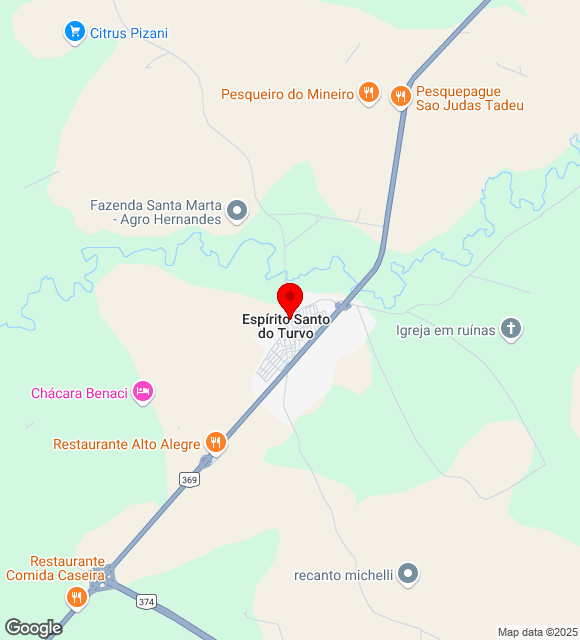 Mapa da localização