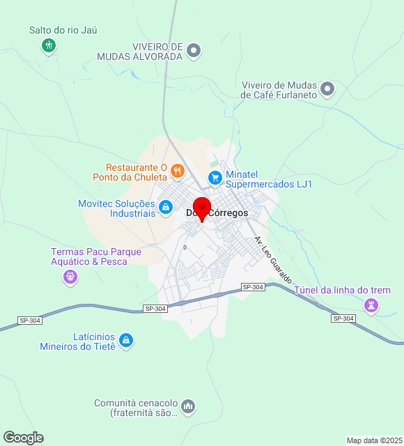 Mapa da localização