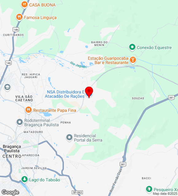 Mapa da localização