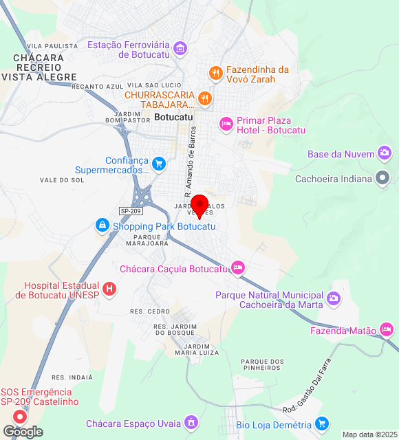 Mapa da localização