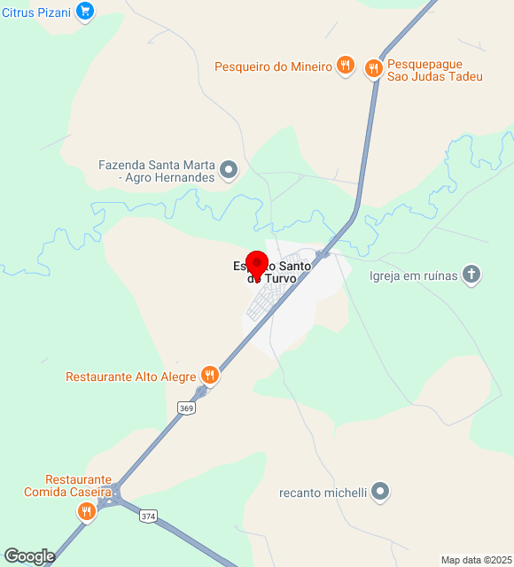 Mapa da localização