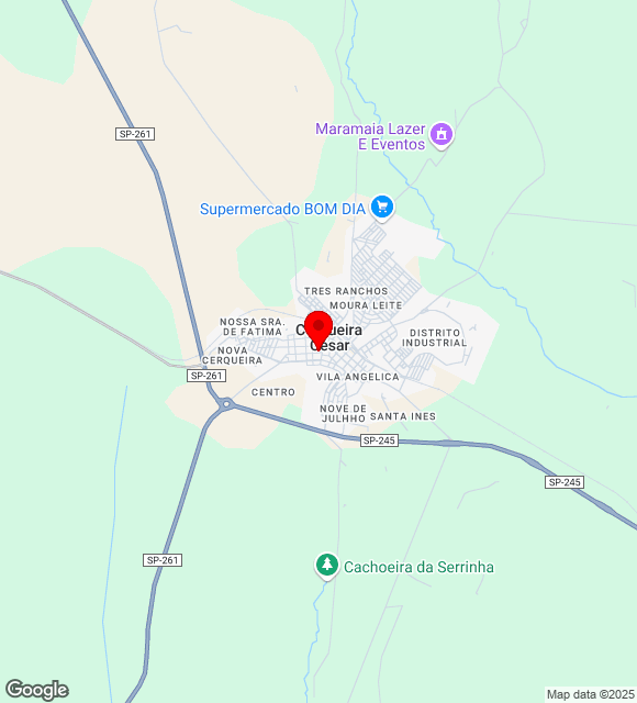Mapa da localização