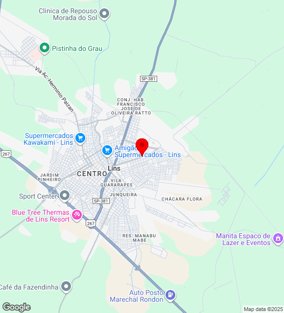 Mapa da localização