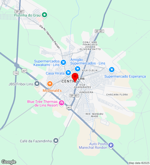 Mapa da localização