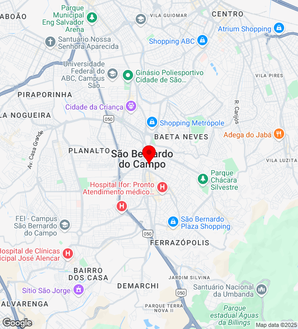Mapa da localização