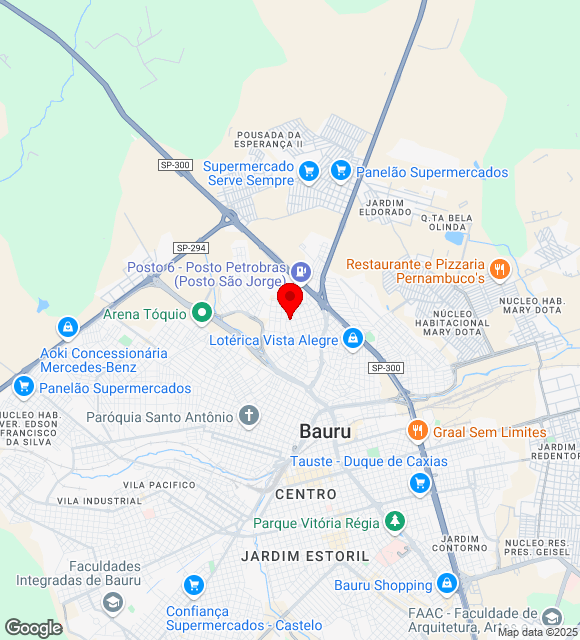 Mapa da localização