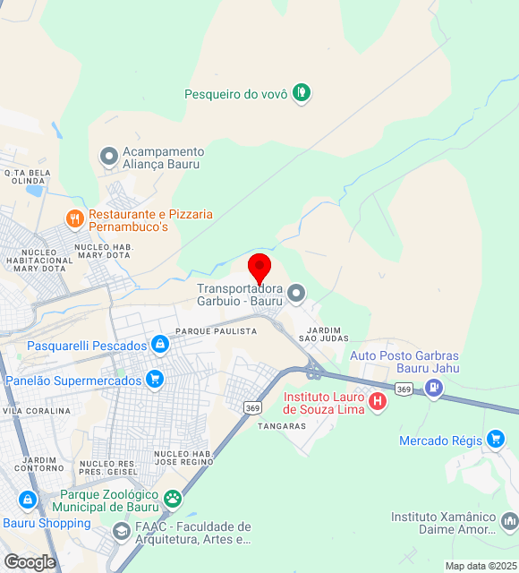 Mapa da localização