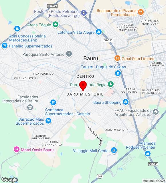 Mapa da localização