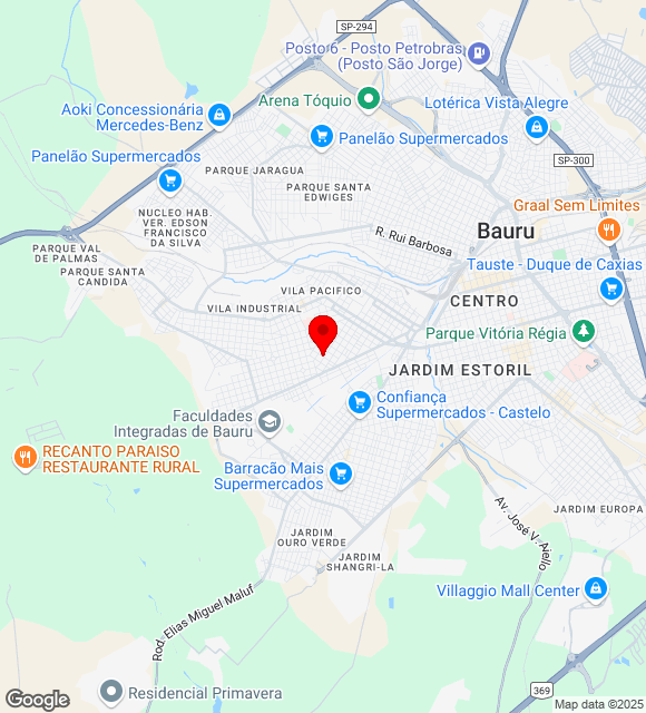 Mapa da localização