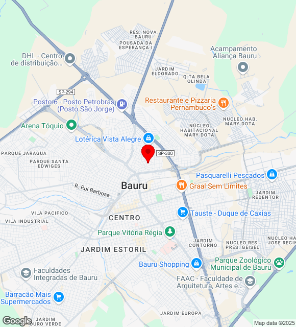 Mapa da localização