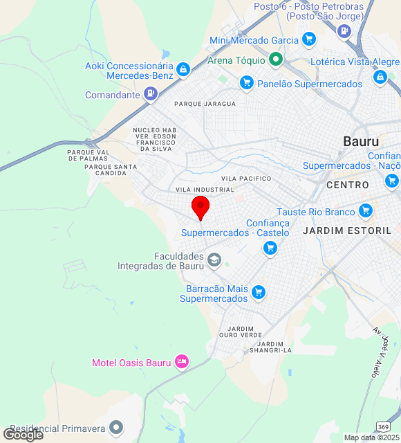 Mapa da localização