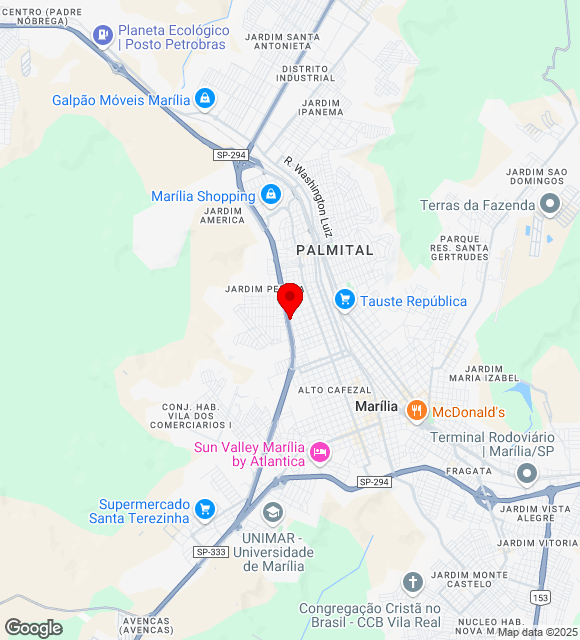 Mapa da localização