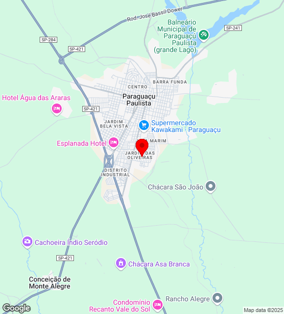 Mapa da localização