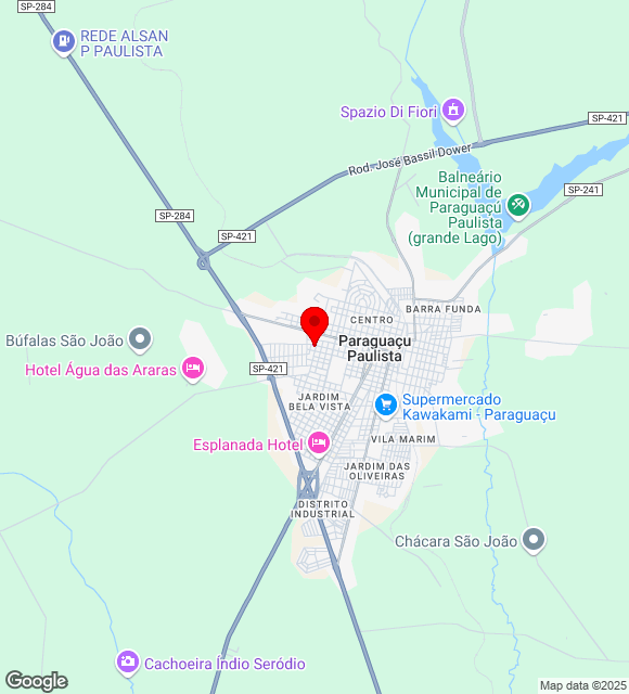 Mapa da localização