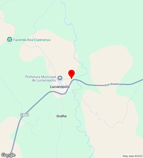 Mapa da localização