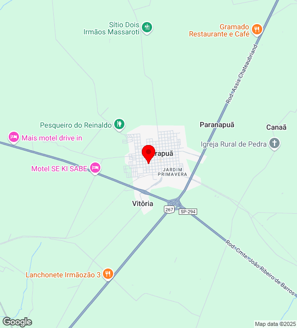 Mapa da localização