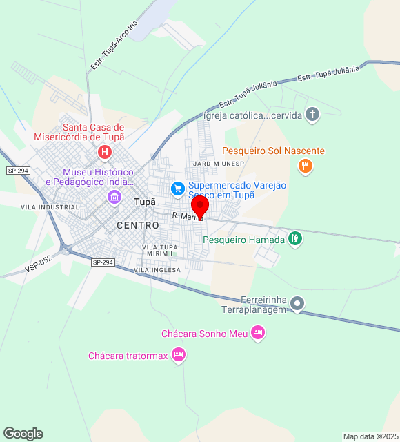 Mapa da localização