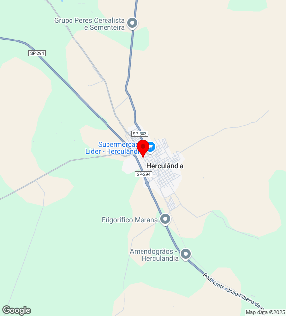 Mapa da localização