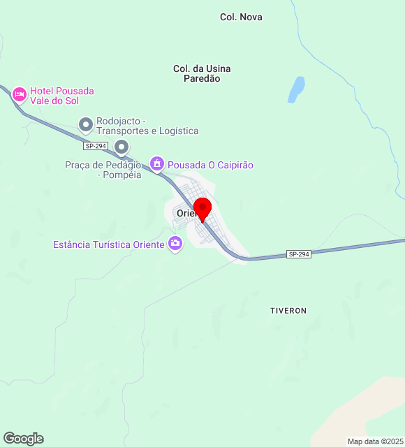 Mapa da localização