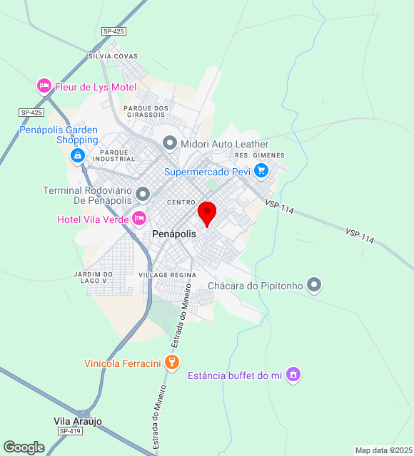 Mapa da localização