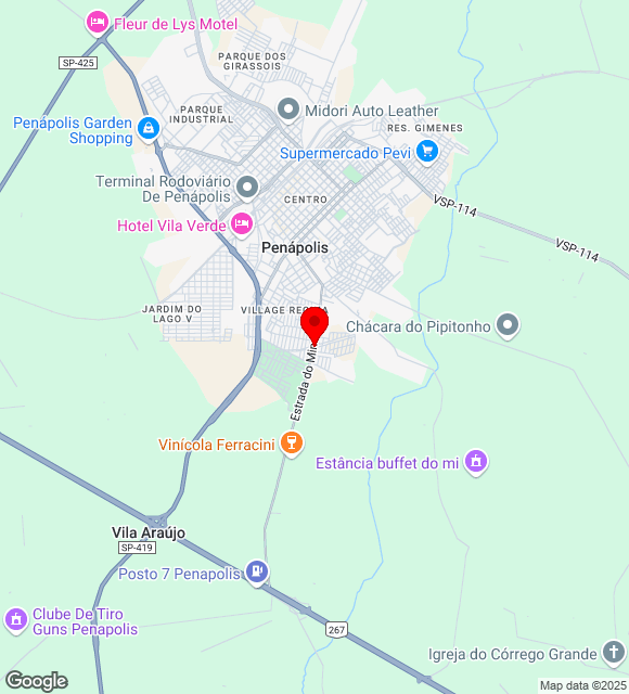 Mapa da localização