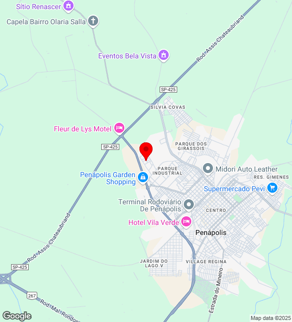 Mapa da localização