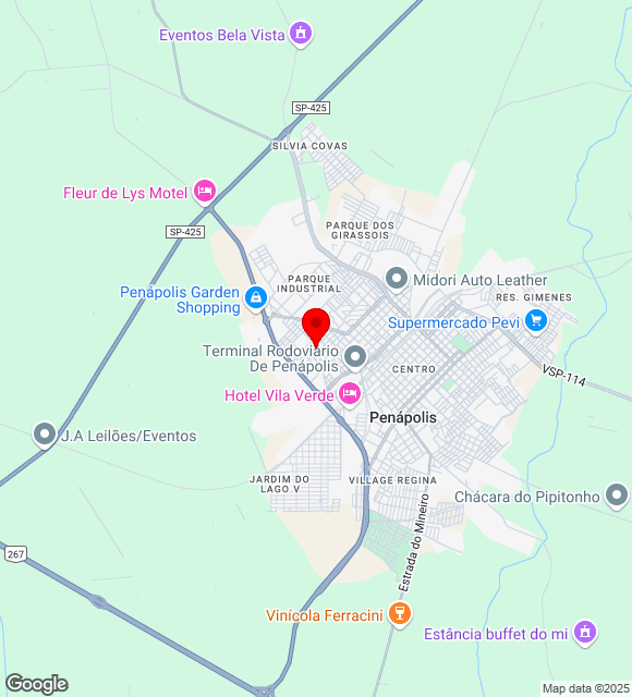 Mapa da localização