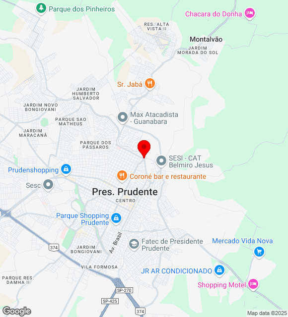 Mapa da localização