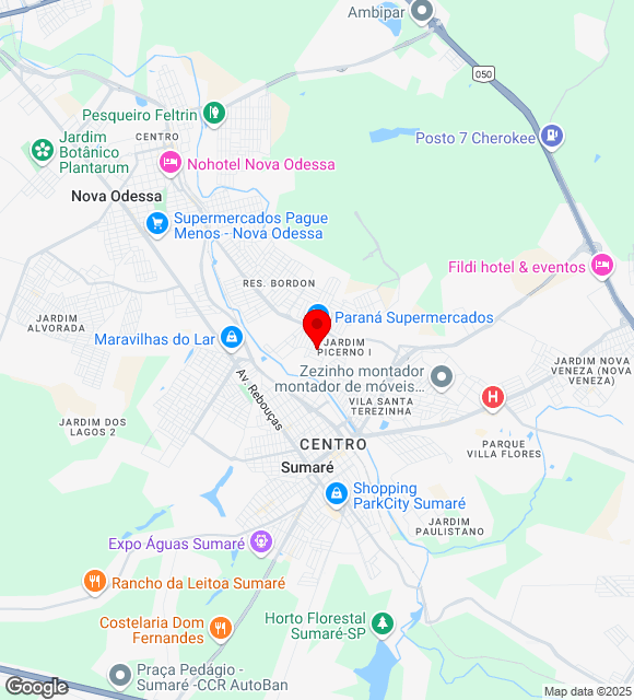 Mapa da localização