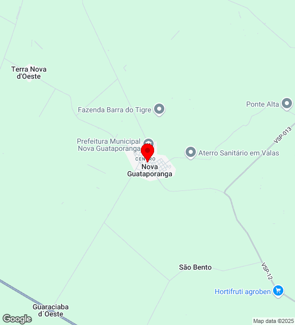 Mapa da localização