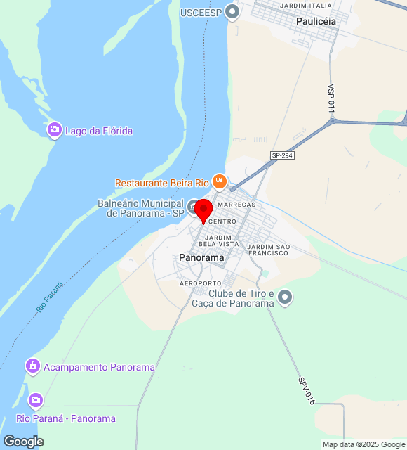 Mapa da localização