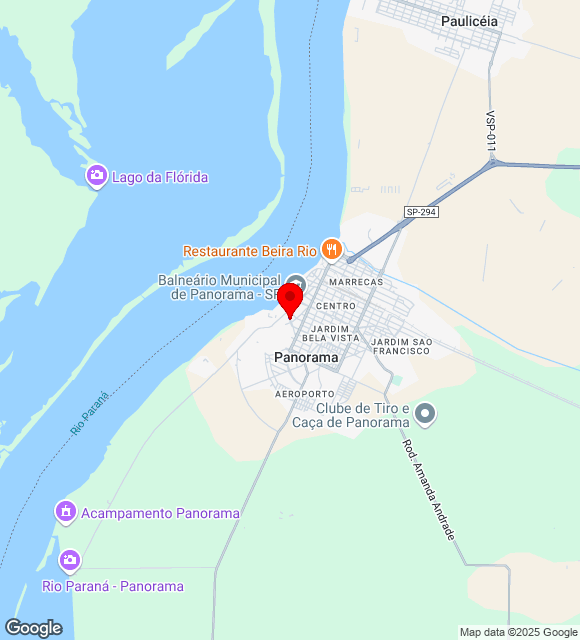 Mapa da localização