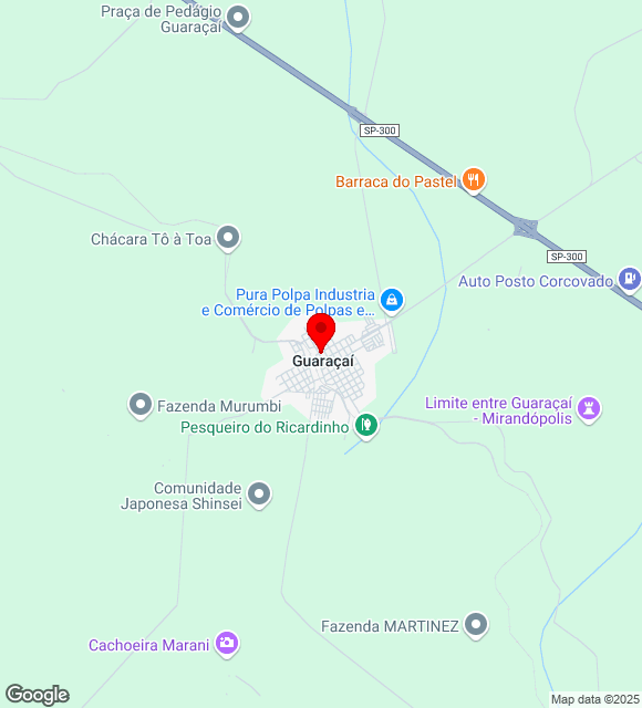 Mapa da localização