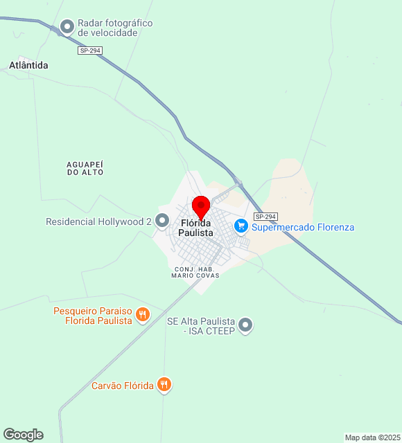 Mapa da localização