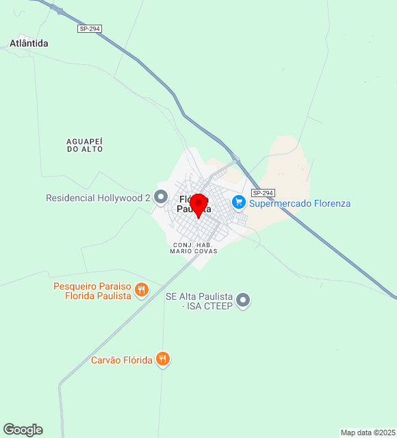 Mapa da localização