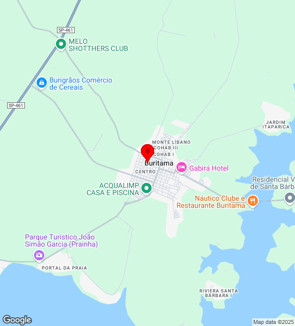 Mapa da localização