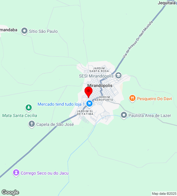 Mapa da localização