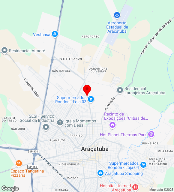 Mapa da localização