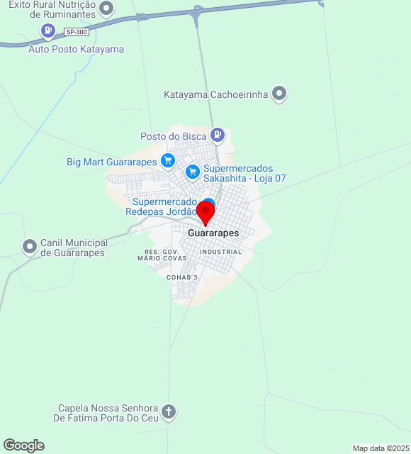 Mapa da localização