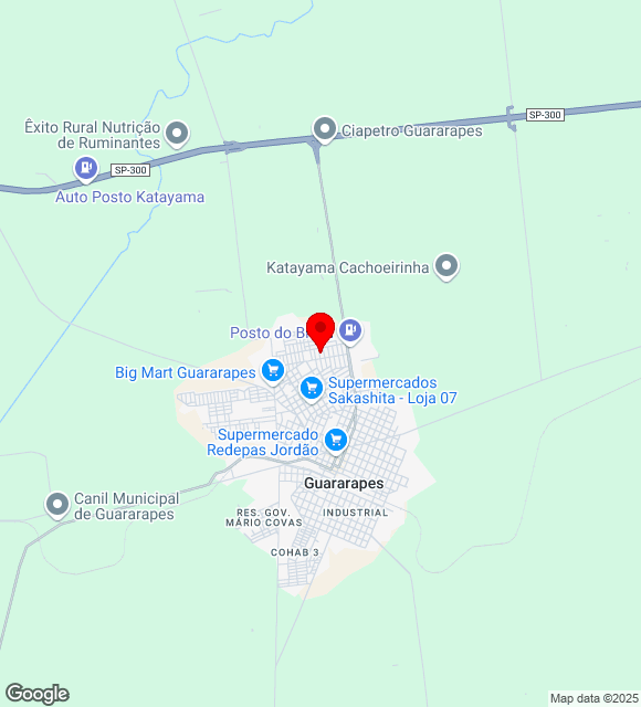 Mapa da localização