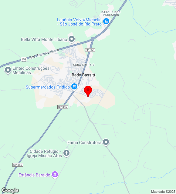 Mapa da localização