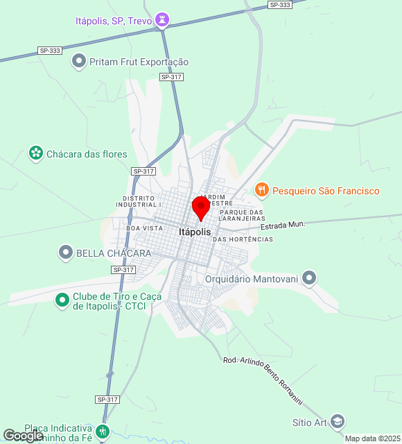 Mapa da localização
