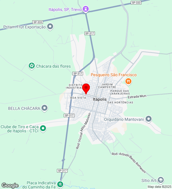 Mapa da localização