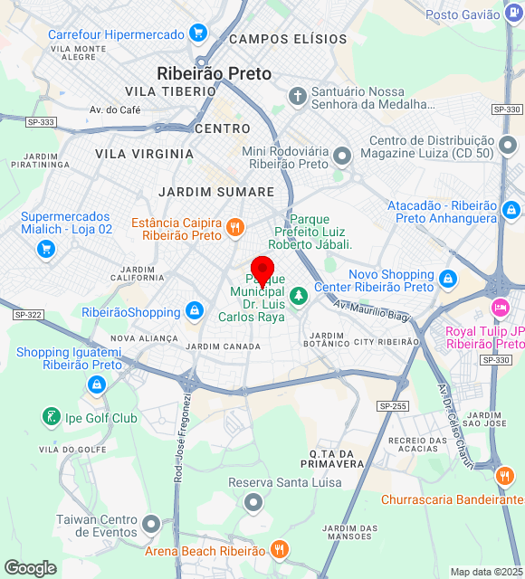 Mapa da localização