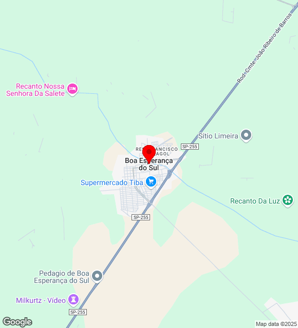 Mapa da localização