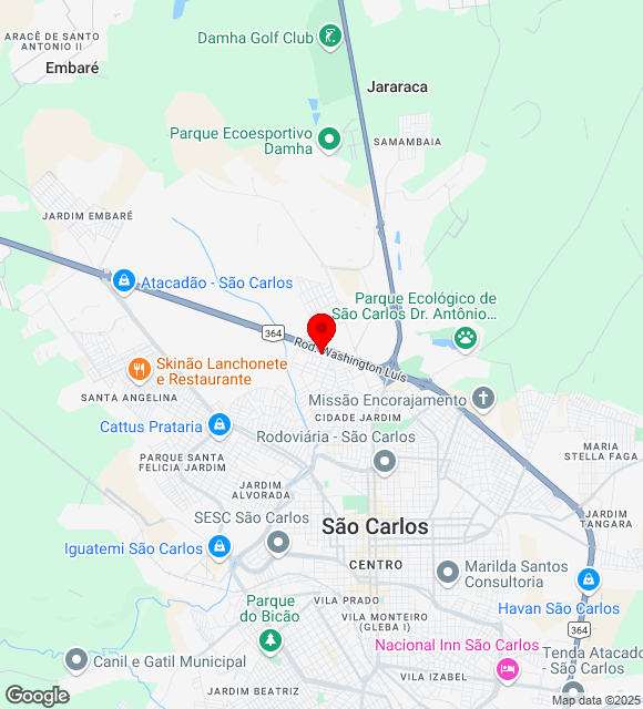 Mapa da localização