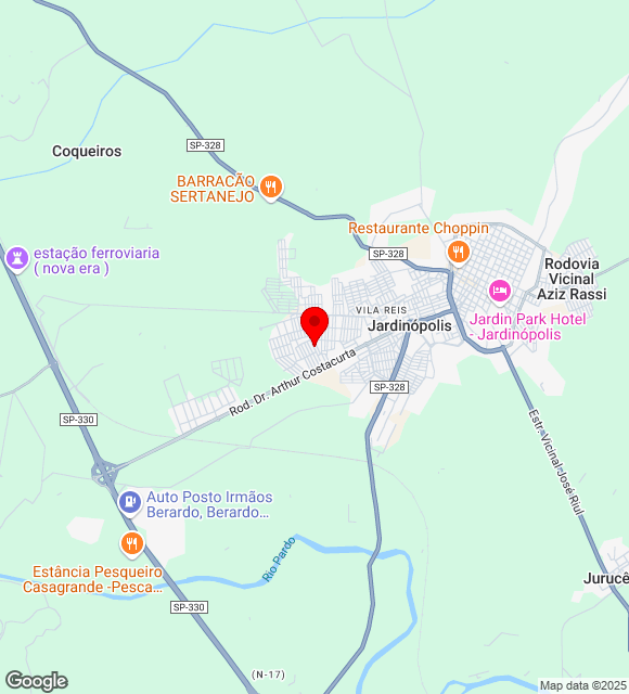 Mapa da localização