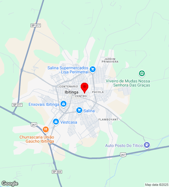 Mapa da localização