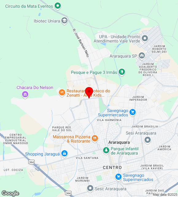 Mapa da localização