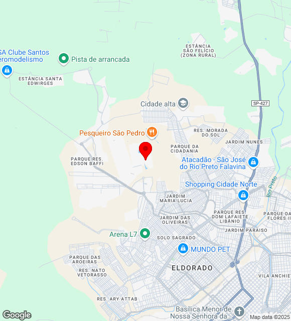 Mapa da localização